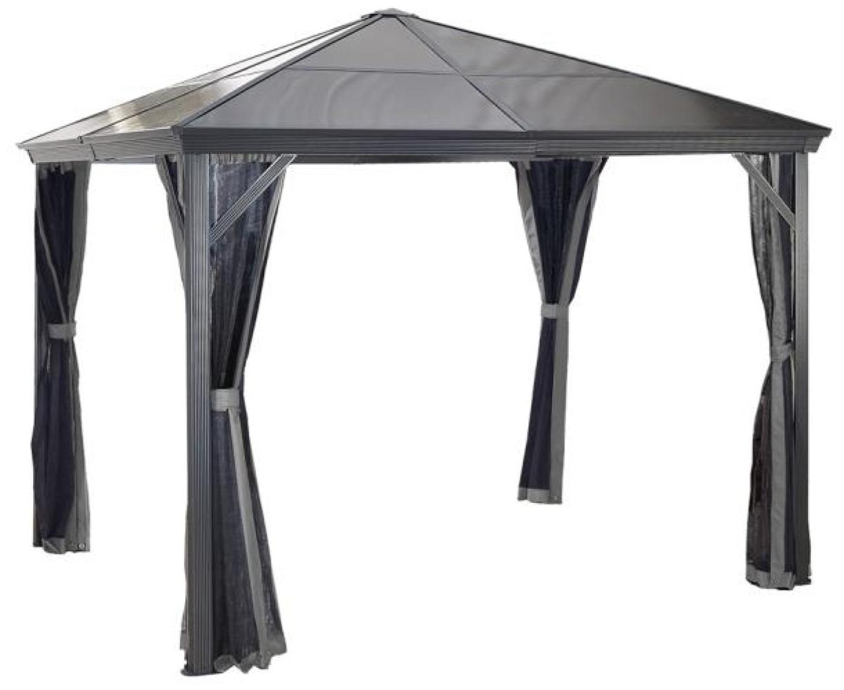 Sojag Aluminium Pavillon Verona 1010 inkl. Moskitonetz | Anthrazit | 298x298x260 cm Bild 1