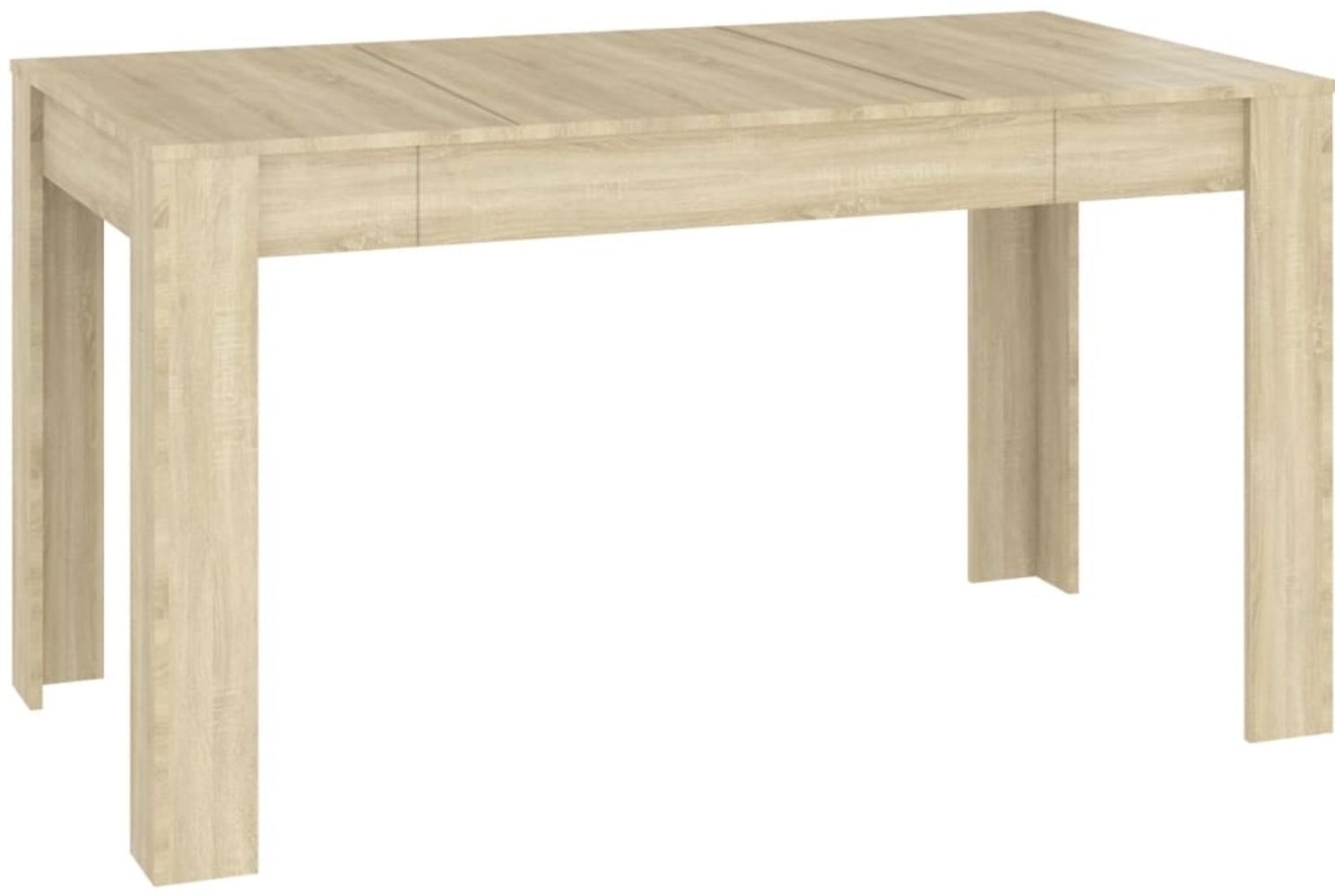 vidaXL Esstisch Sonoma-Eiche 140x74,5x76 cm Holzwerkstoff 804205 Bild 1