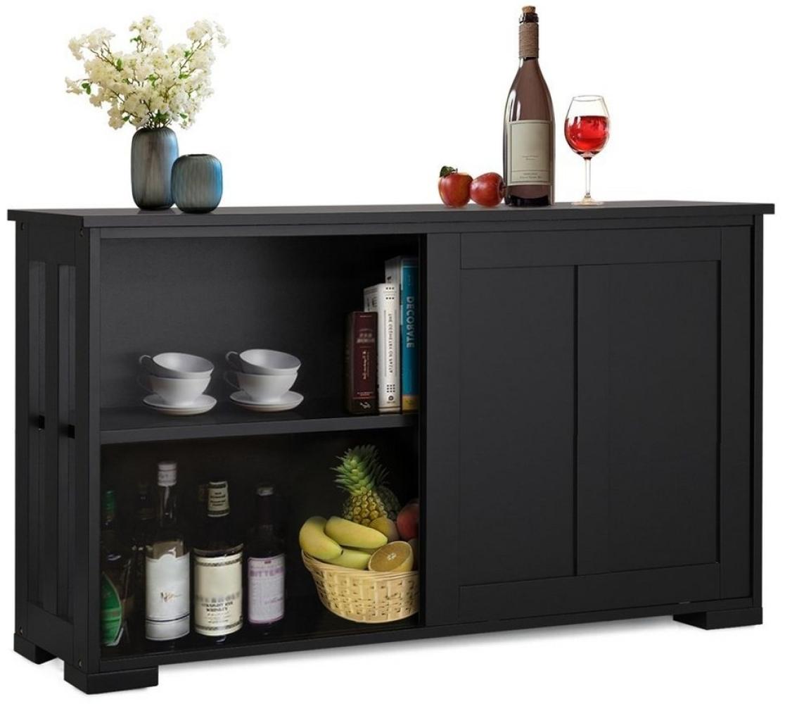 Yaheetech Kommode, Sideboard mit Stauraum und Schiebetüren Bild 1