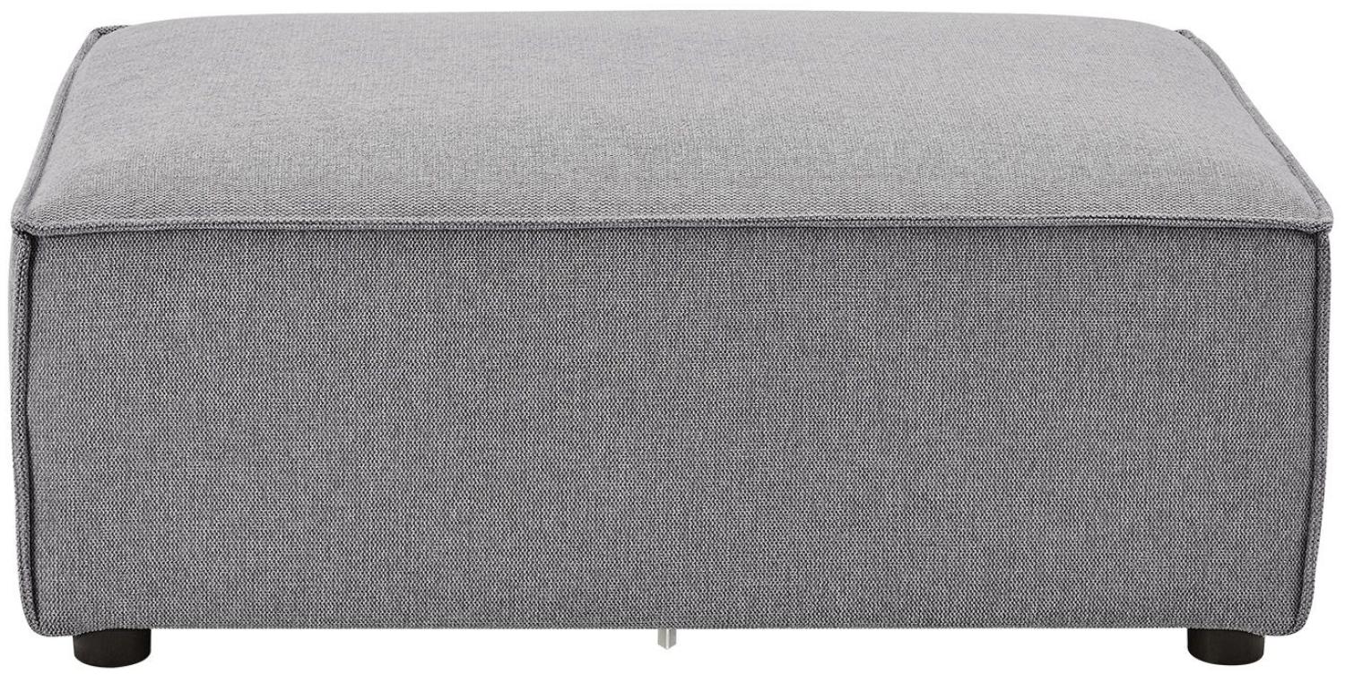 Juskys Ottomane Domas - modulares Sofa in Stoff Dunkelgrau - Wohnzimmer Couch - Modulsofa 130 kg belastbar - Sofagarnitur Wohnlandschaft Bild 1