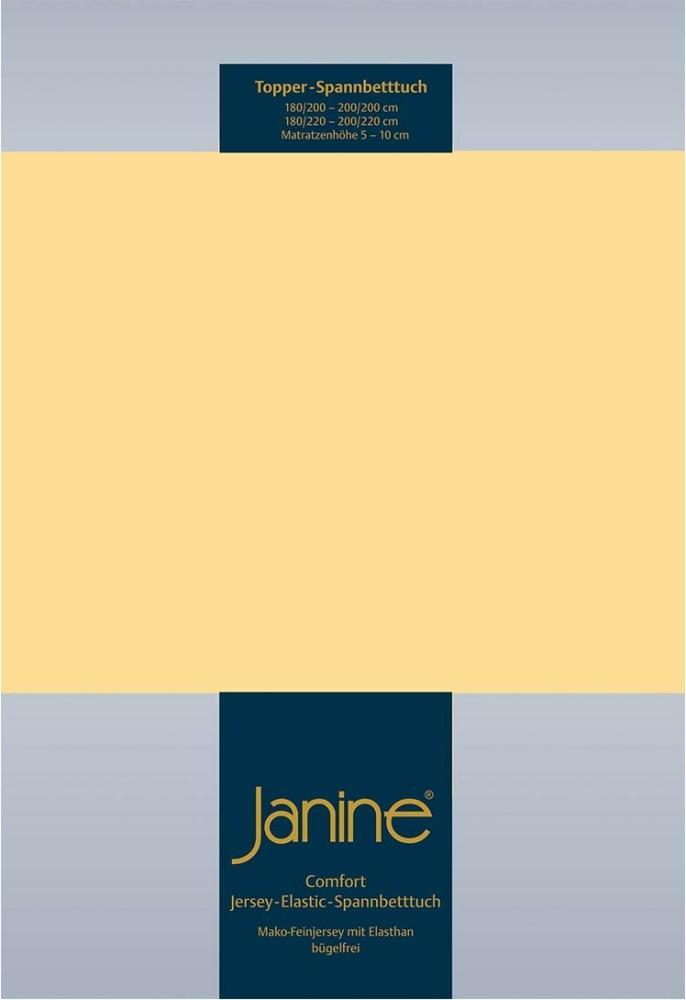 Janine Topper Comfort Jersey Spannbetttuch|140x200 cm - 160x220 cm| vanille Bild 1