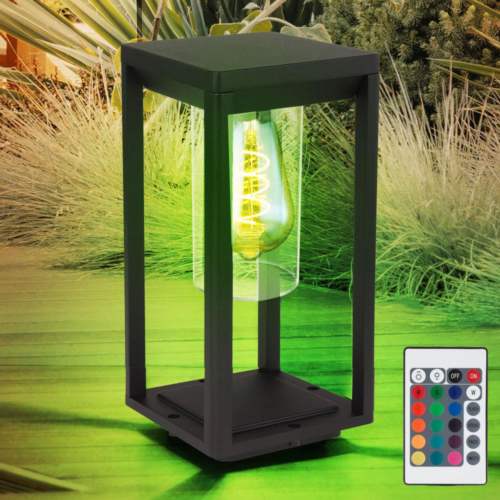 RGB LED Stehleuchte, ALU, schwarz-matt, klar, H 35 cm, CANDELA Bild 1