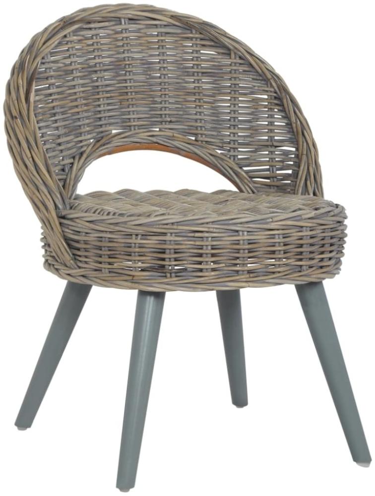 vidaXL Sessel Kubu-Rattan Grau 285230 Bild 1