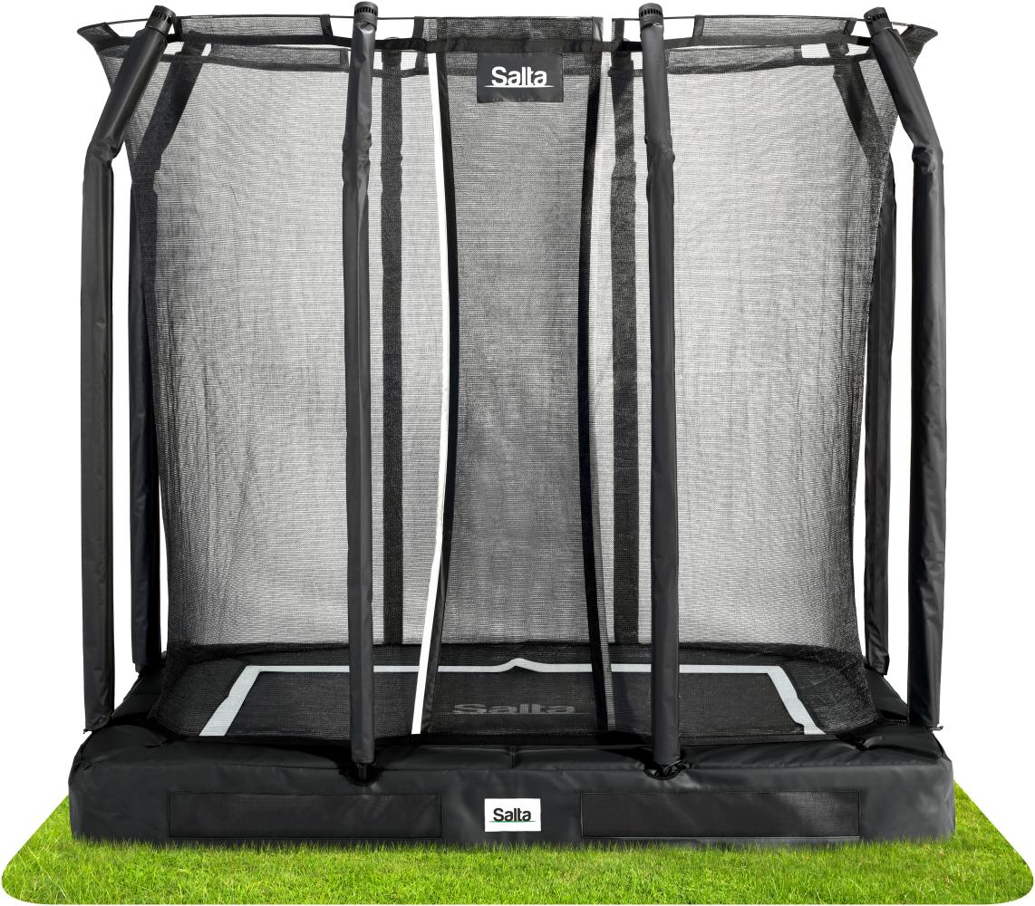 SALTA Trampolin 'Premium Ground' inkl. Netz, schwarz, 214x153cm Bild 1