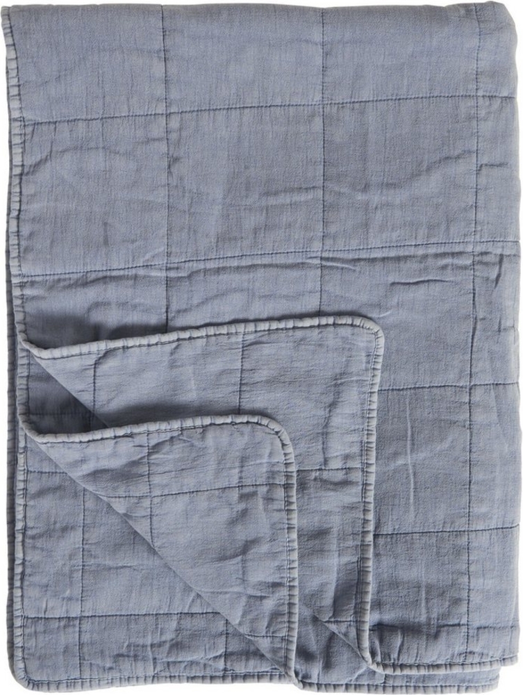 Ib Laursen - Decke Quilt Tagesdecke Überwurf 180x130cm Blau 6108-13 Bild 1