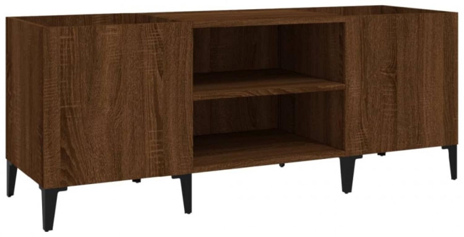 vidaXL Plattenschrank Braun Eichen-Optik 121x38x48 cm Holzwerkstoff 831940 Bild 1