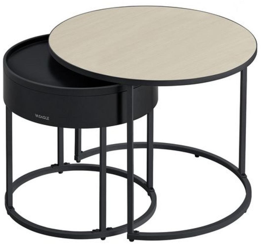 VASAGLE Couchtisch (Set, 2er Set), Beistelltisch für Wohnzimmer, Satztisch, versteckter Stauraum Bild 1