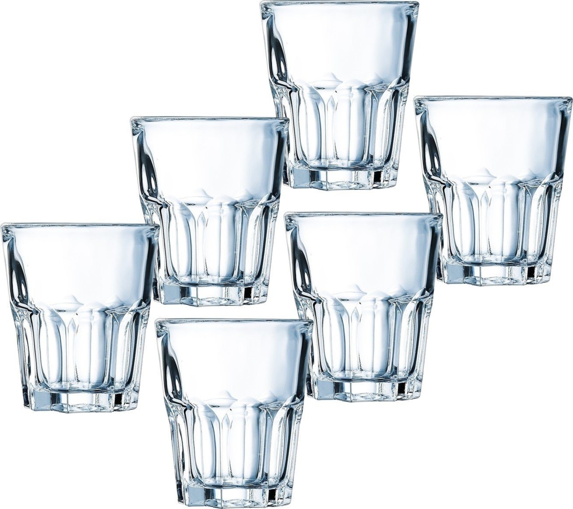 Emilja Whiskyglas Granity Glas 16cl - 6 Stück Wasserglas Bild 1