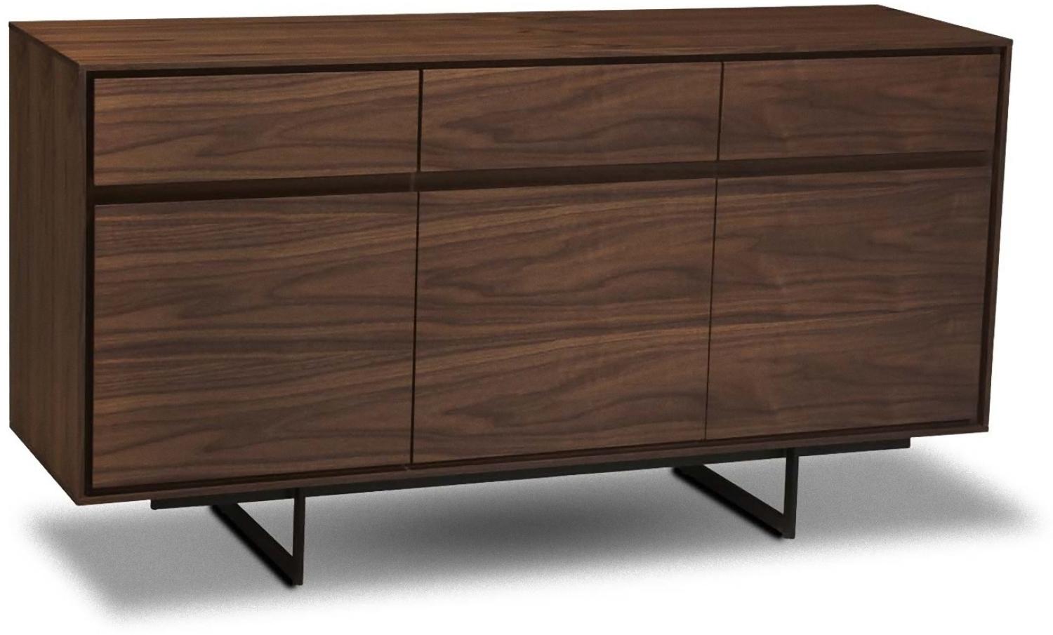 Tokyo Sideboard 3 + 3 braun schwarz Sideboard Board Schrank Anrichte Wohnzimmer Bild 1