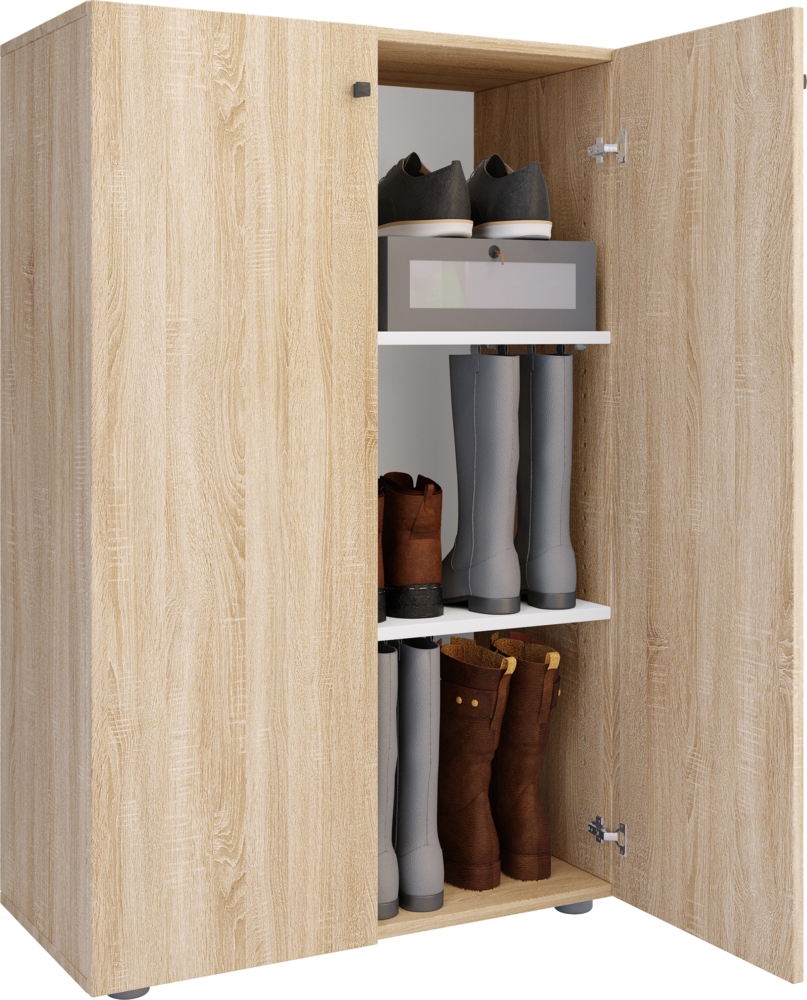 VCM Schuhschrank Lona 919202 Sonoma-Eiche H. 110 x B. 70 x T. 39 cm Bild 1