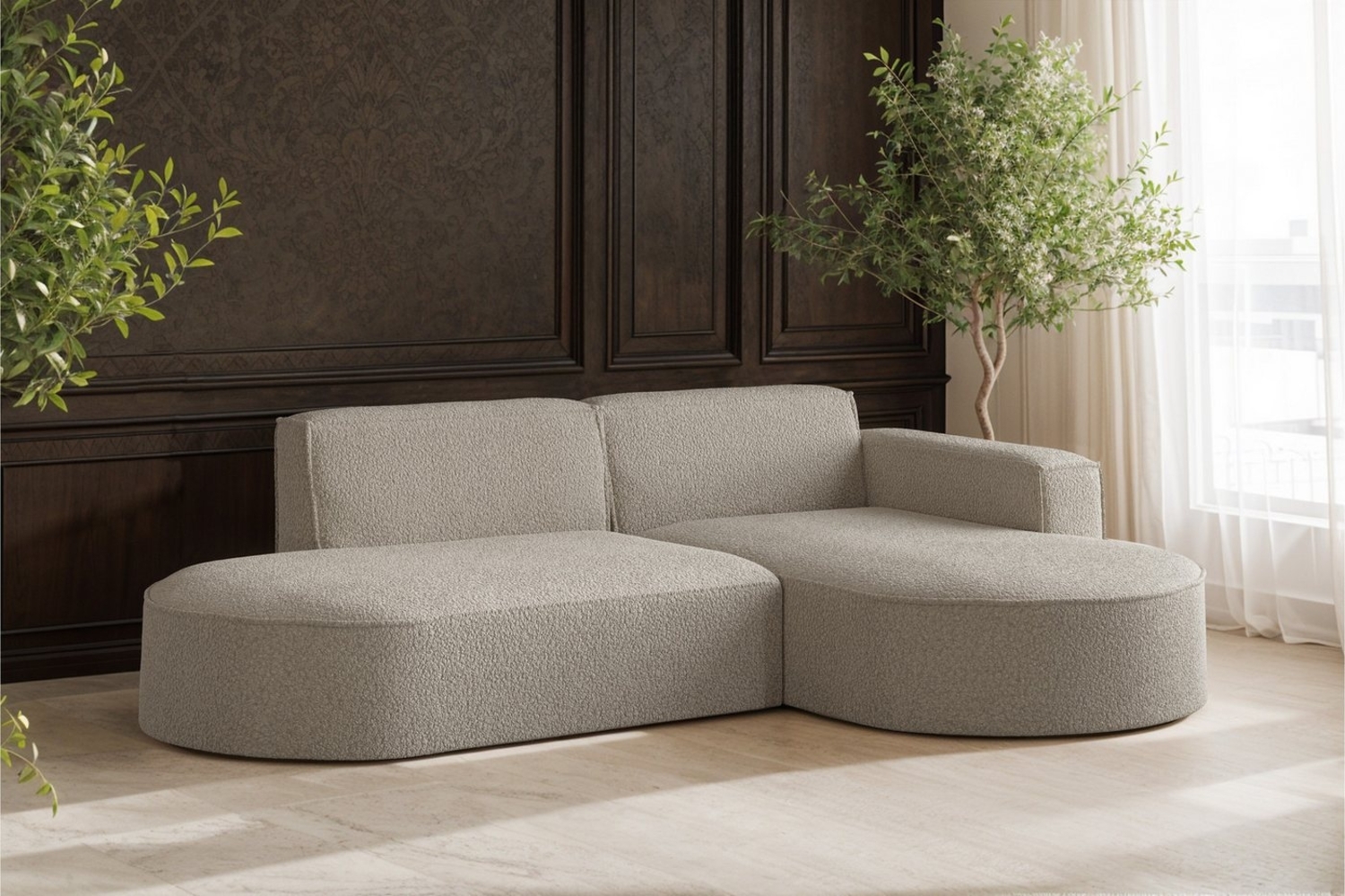 Kaiser Möbel Ecksofa Designer MODENA STUDIO L stoff Poso, Neve, Quelle Bild 1