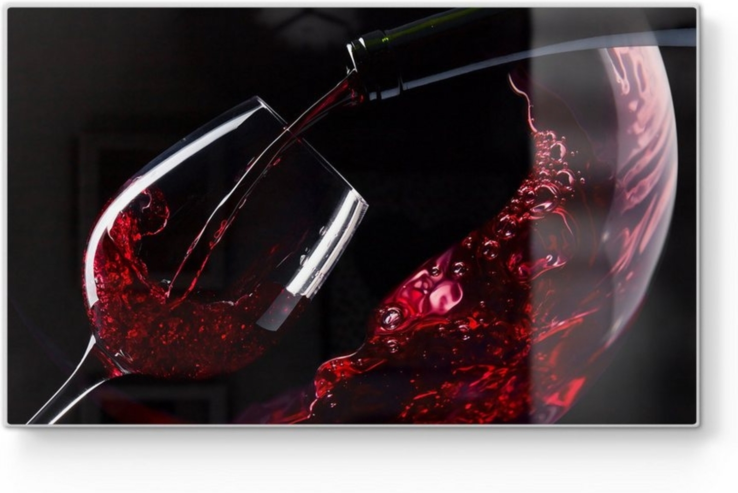 DEQORI Schneidebrett 'Tanz der Tropfen', Glas, Platte Frühstücksbrett Schneideplatte Bild 1