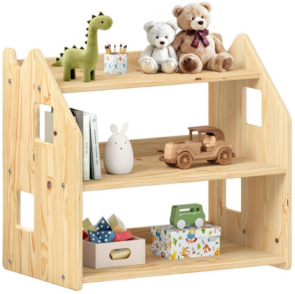 IDIMEX Kinderregal YASMIN, Bücherregal, Montessori Spielzeugregal Kinderzimmer Regal aus Massivho Bild 1