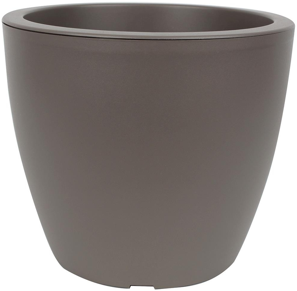 Centi Kunststoff Pflanzkübel LINEA d= 20 cm, H= 17 cm taupe Bild 1