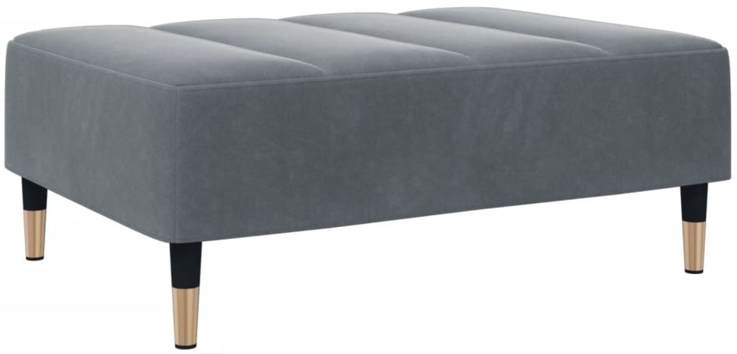 vidaXL Fußhocker Dunkelgrau 77x55x31 cm Samt 4007394 Bild 1