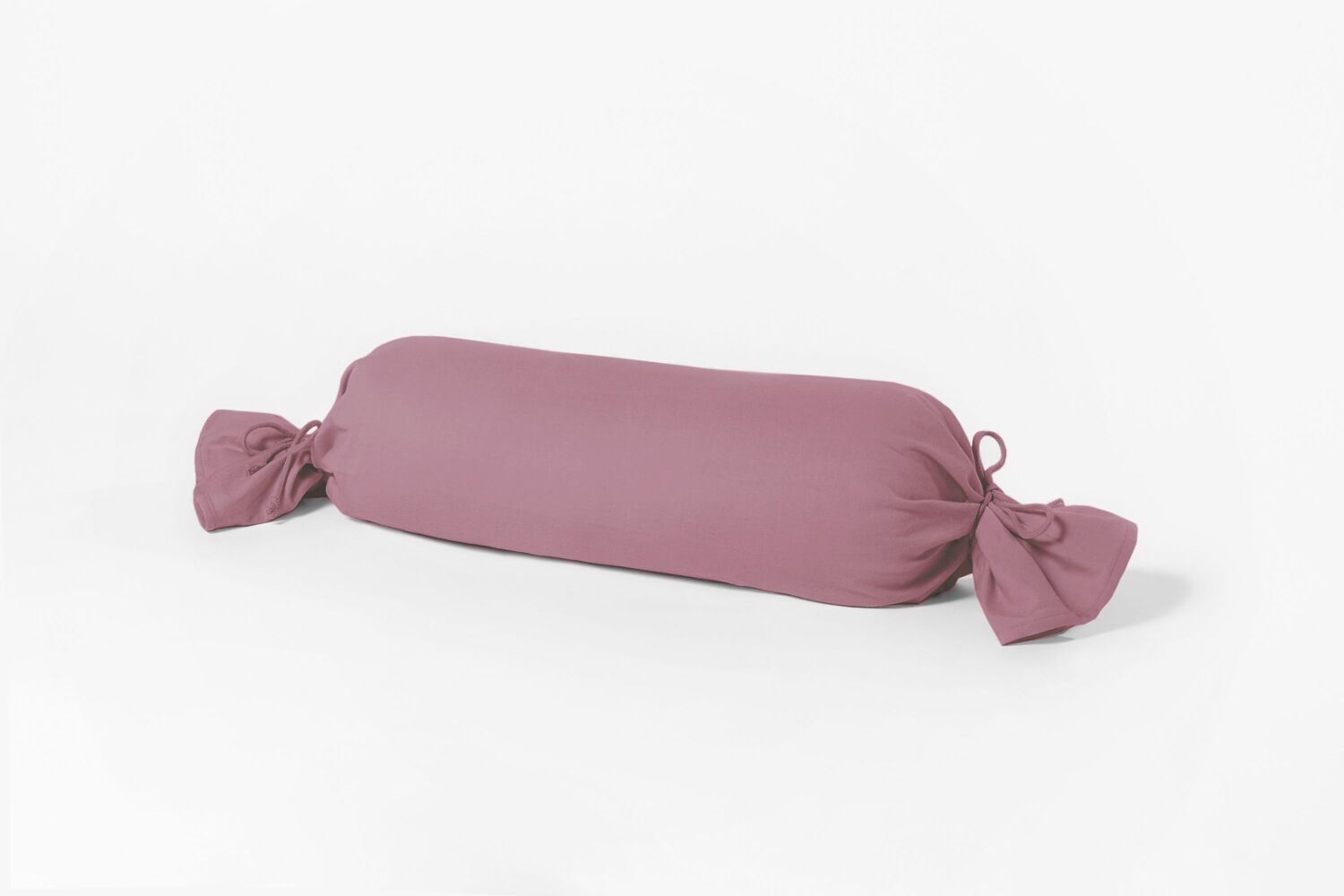 Mako Kissenbezug Feinjersey für Nackenrolle 15 x 40 cm rosenholz Bild 1