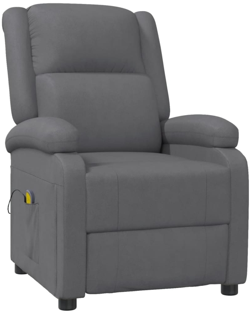 vidaXL Massagesessel Grau Kunstleder 340165 Bild 1
