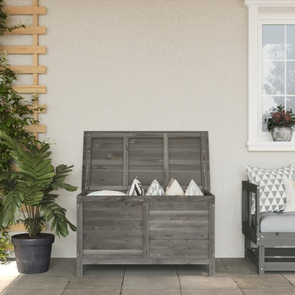 vidaXL Gartentruhe Anthrazit 99x49,5x58,5 cm Massivholz Tanne 364754 Bild 1