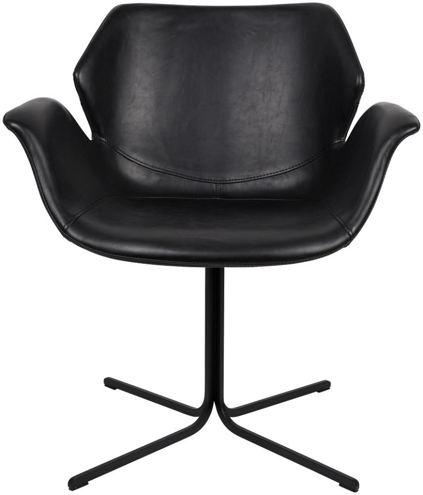 Esszimmerstuhl NIKKI ALL BLACK von ZUIVER Bild 1