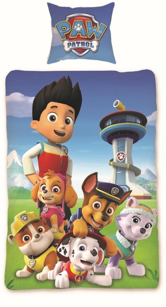 Paw Patrol Bettwäsche für Kinder 135x200 80x80 cm aus 100% Baumwolle Bild 1