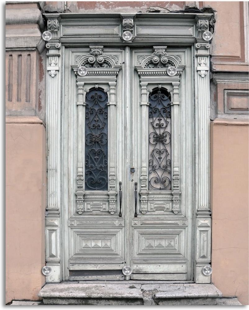 Queence Garderobe - "Adlai" Druck auf hochwertigem Arcylglas inkl. Edelstahlhaken und Aufhängung, Format: 100x120cm Bild 1