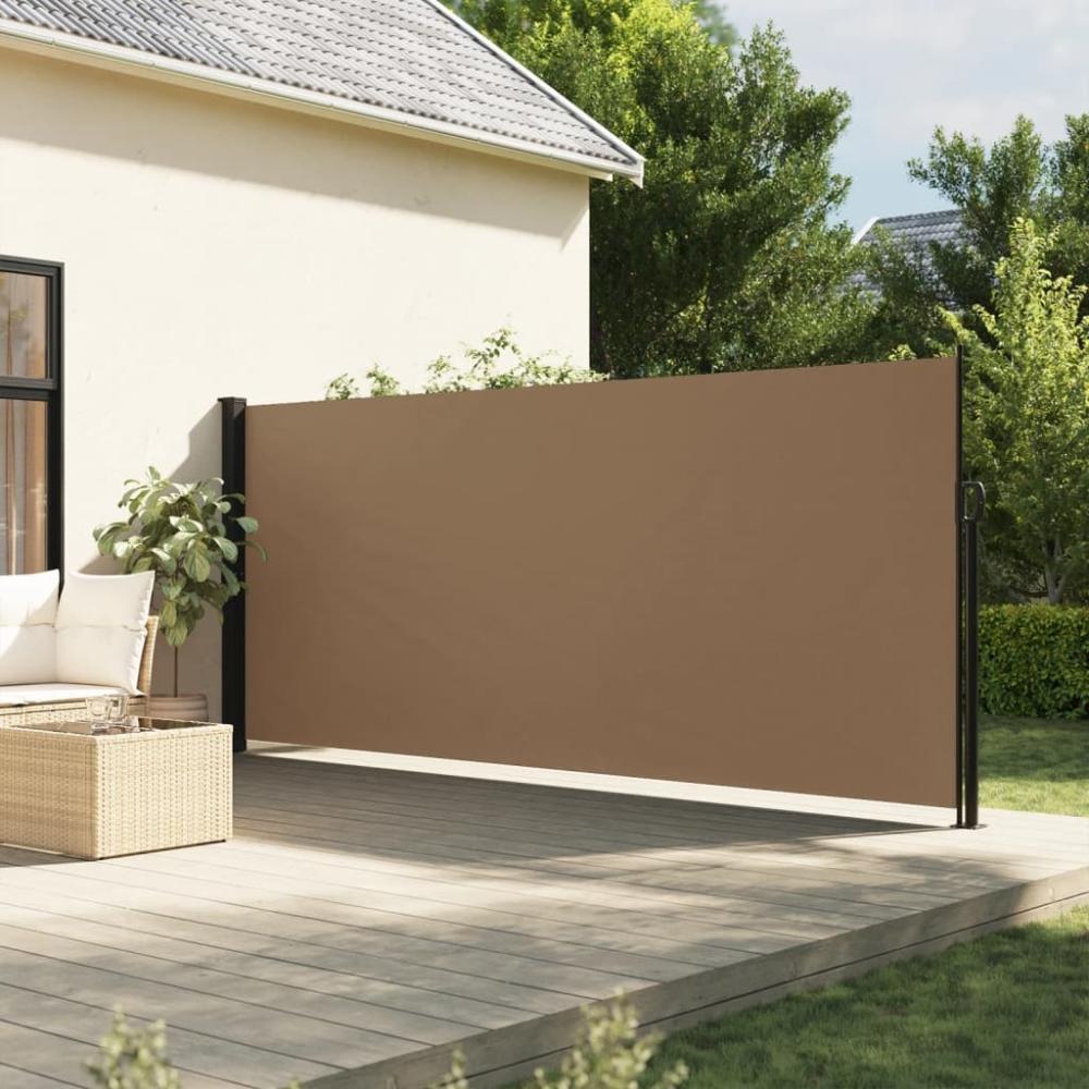 vidaXL Seitenmarkise Ausziehbar Taupe 180x300 cm 4004349 Bild 1