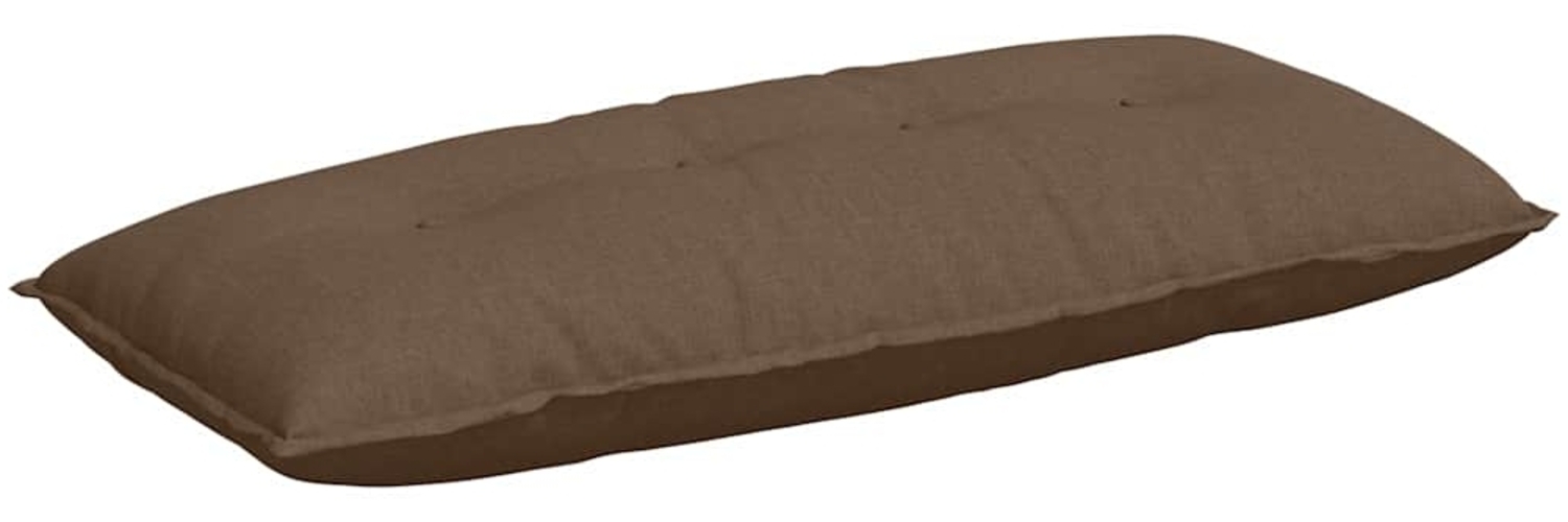 vidaXL Rückenkissen Braun 120 x 19 x 50 cm Stoff 42014791 Bild 1