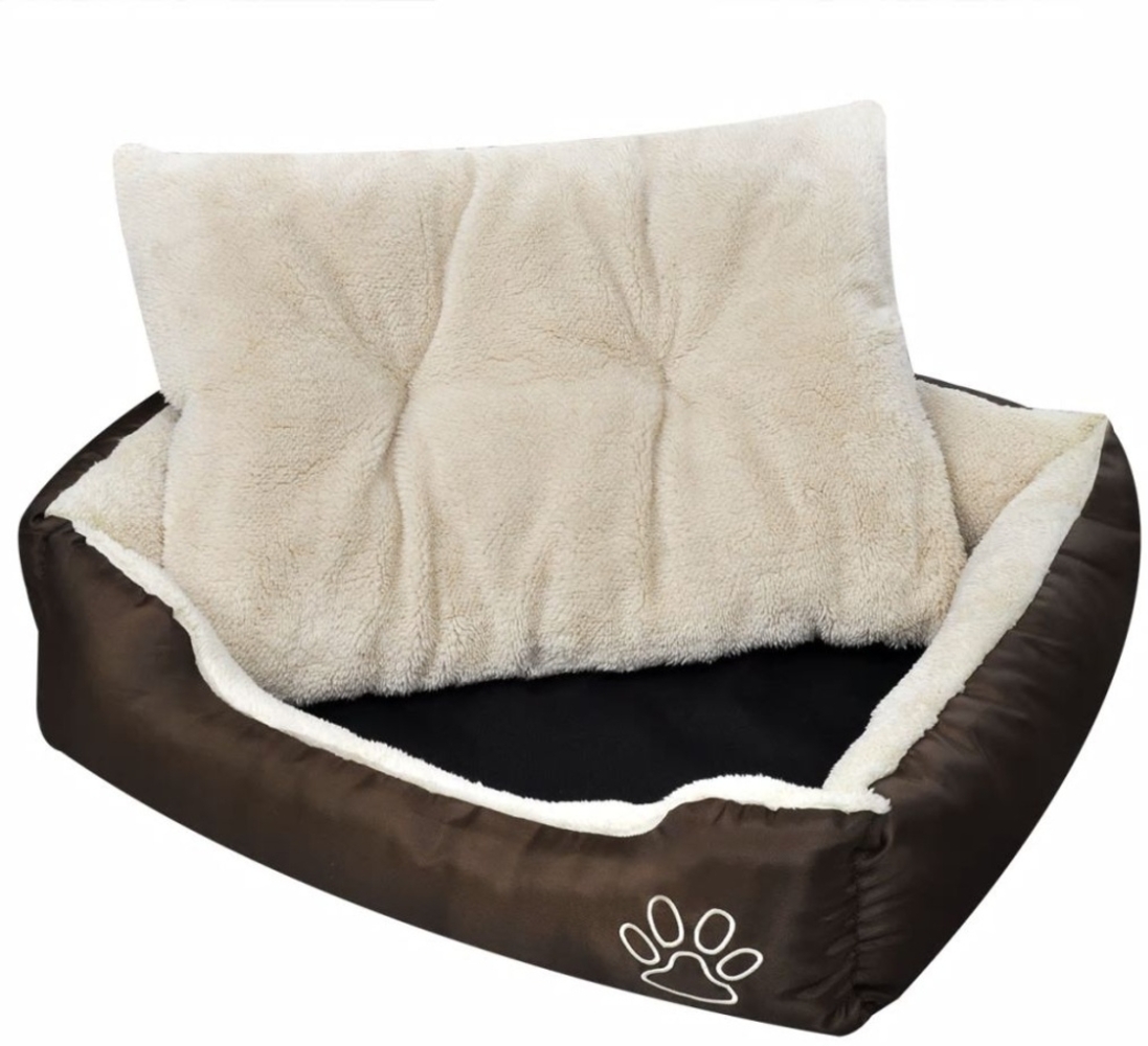 vidaXL Warmes Hundebett mit Polsterkissen L 170205 Bild 1