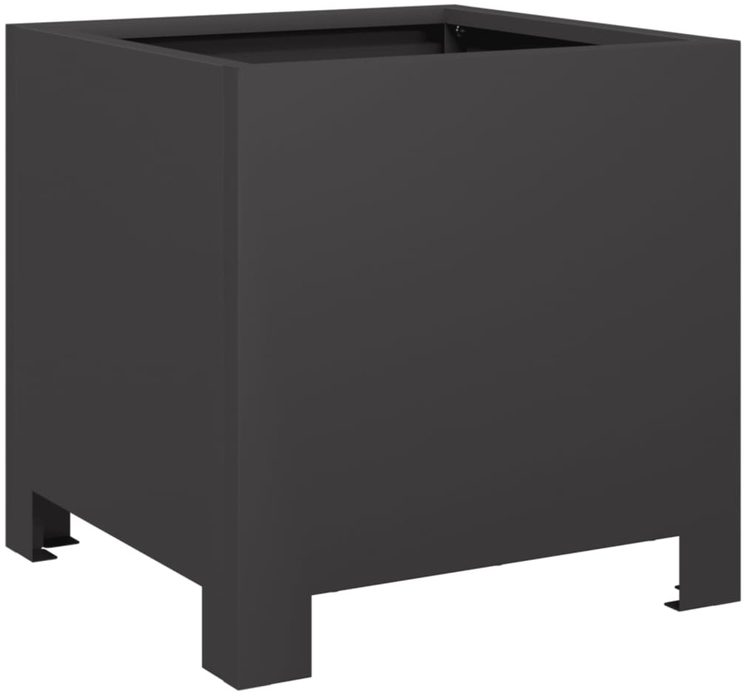 vidaXL Pflanzkübel Schwarz 30x30x30 Stahl 851185 Bild 1