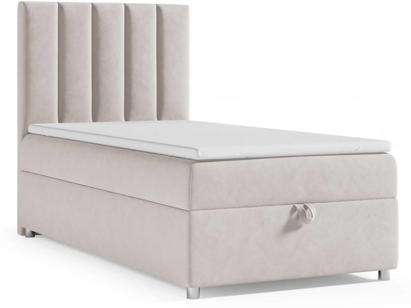 Best for Home Boxspringbett mit Bettkasten Trinity K-10 SINGLE Bonellfederkern inkl. 7 cm Topper (70x200 80x200 90x200 100x200 cm), verschiedene Liefermöglichkeiten, TOP Preis-Leistungs-Verhältnis Bild 1