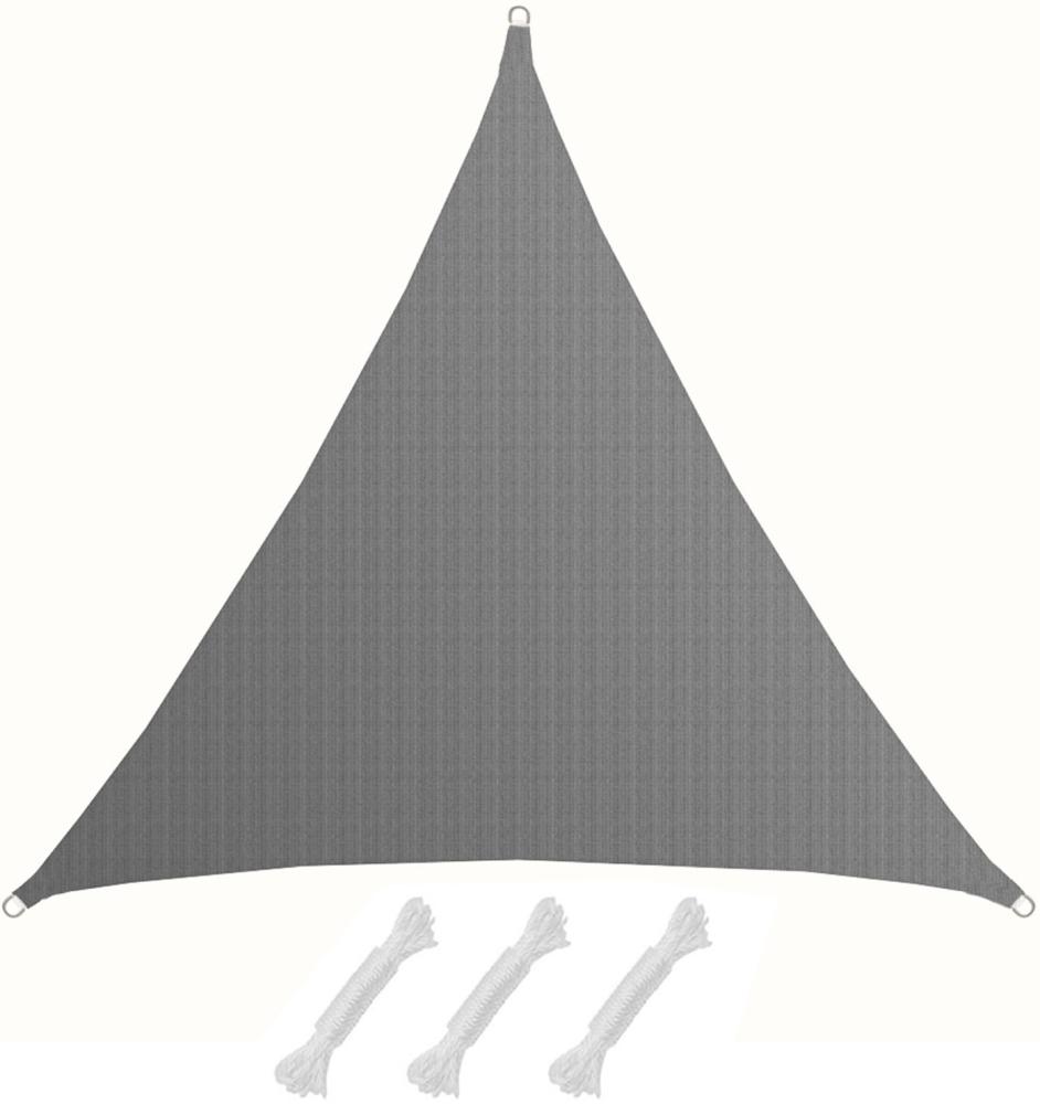 7x7x7m UV Sonnensegel Sonnenschutz Atmungsaktiv Grau Bild 1