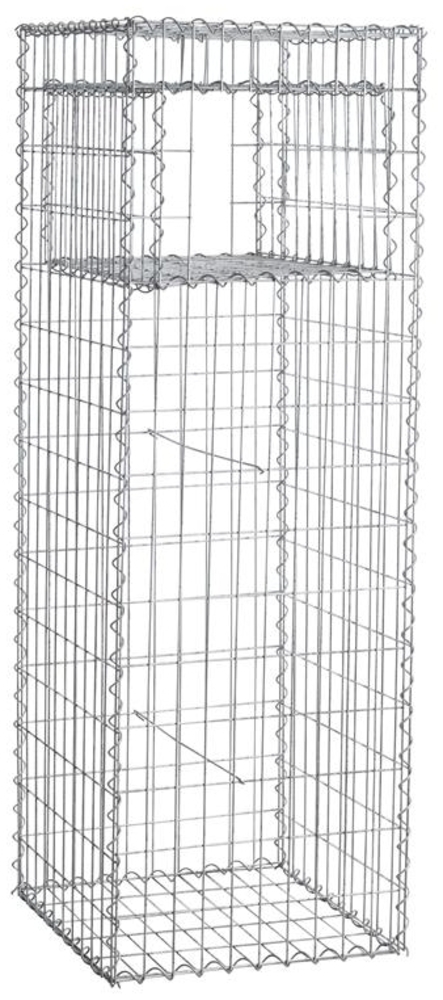 Gabione Gabionen Säule 50x50x150 cm Pfosten eckig Steinkorb Mauer Draht Gitter Bild 1