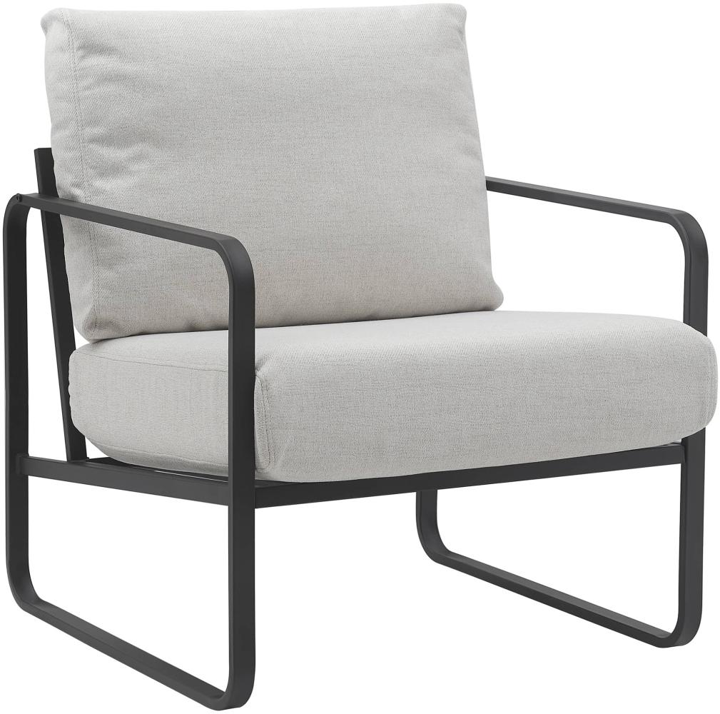 CLP Lounger Manea mit Metallgestell,creme Stoff Bild 1