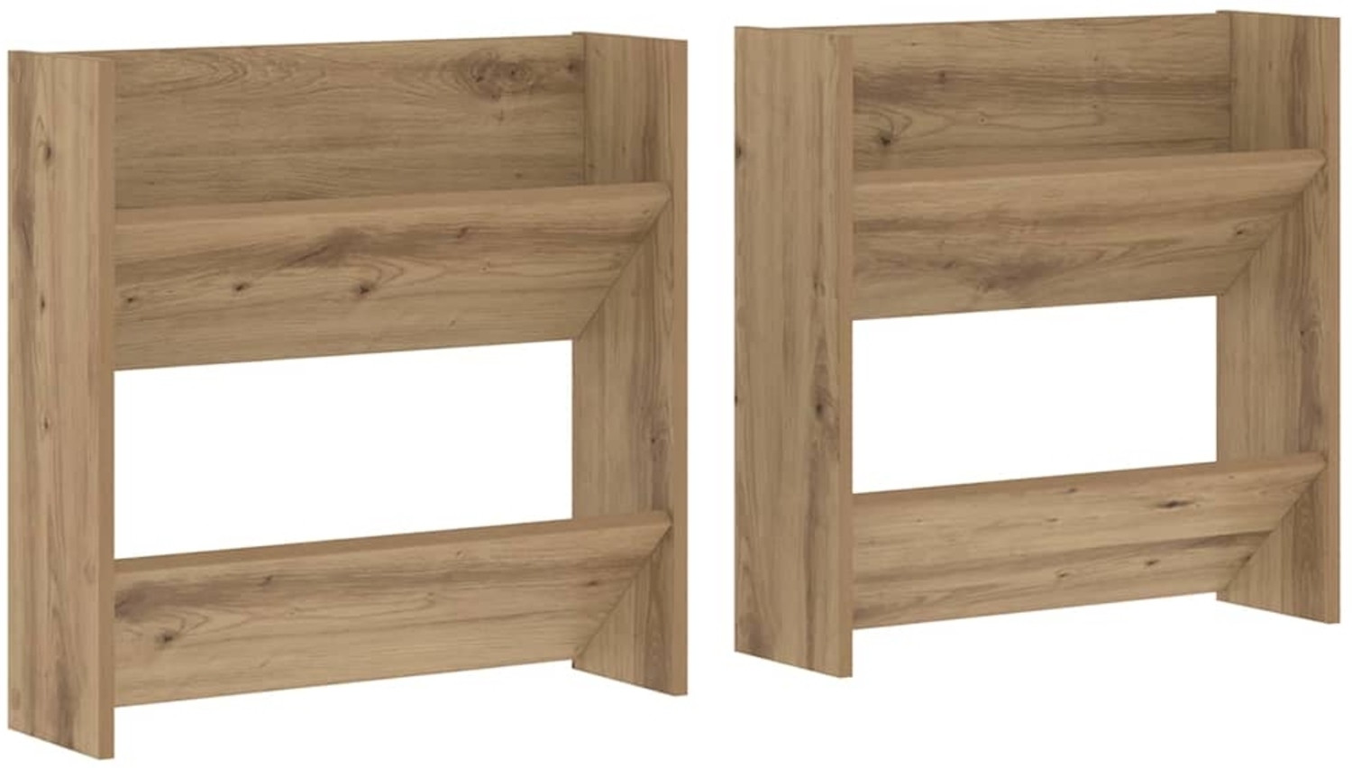 vidaXL Wandschuhschrank mit Regal 2 pcs Artisan-Eiche 60 x 18 x 60 cm 875143 Bild 1