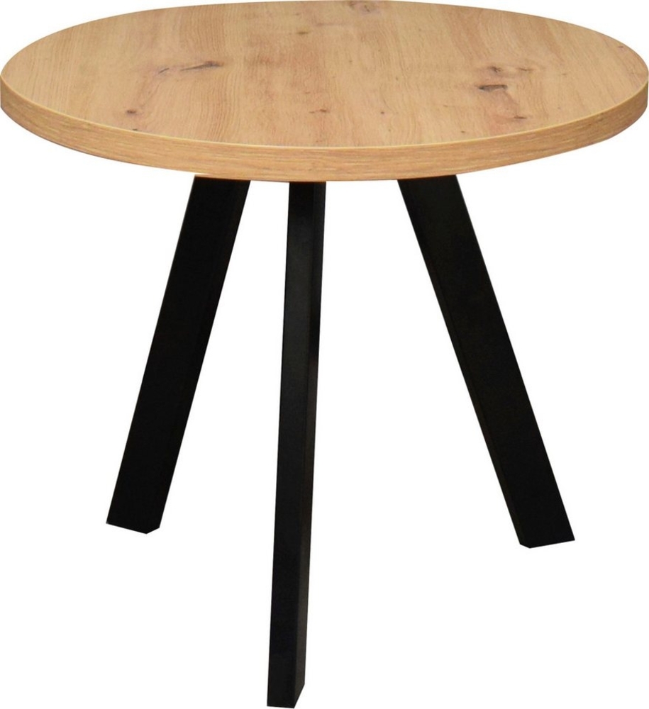 Mäusbacher Couchtisch Couchtisch rund, Couchtisch rund Durchmesser 60cm, Metallgestell Bild 1