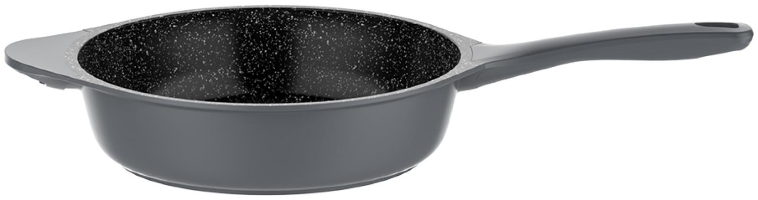 Schäfer Bratpfanne Ø28cm 3,9L Aluminium Phenolharz Pfanne Induktion Antihaft Beschichtung silber Bild 1