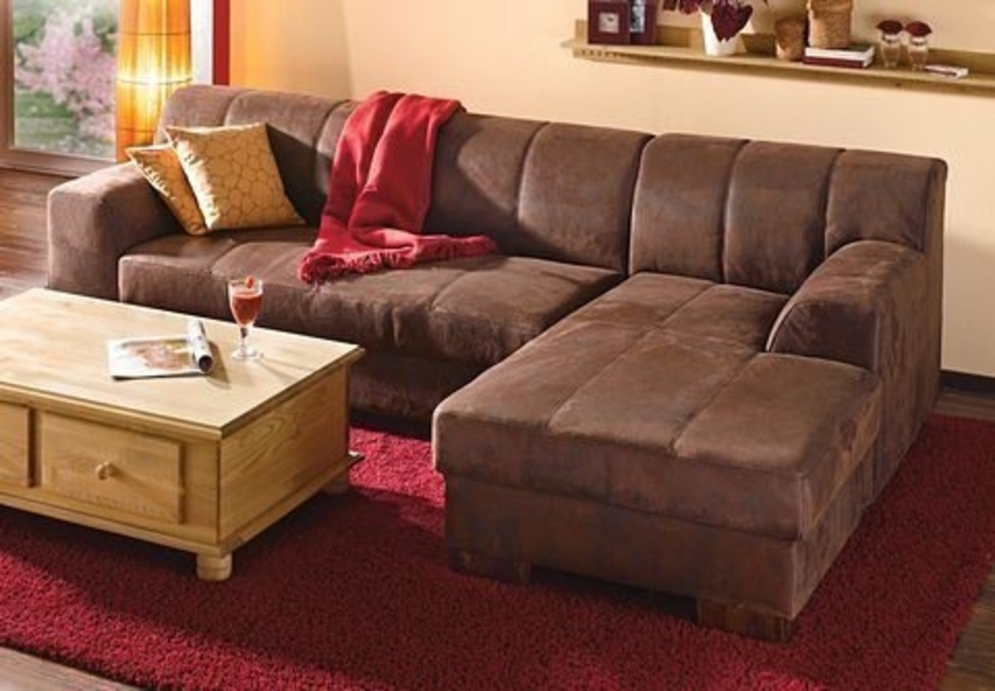 Home affaire Ecksofa Falk L-Form, mit Federkern und wahlweise mit Bettfunktion Bild 1