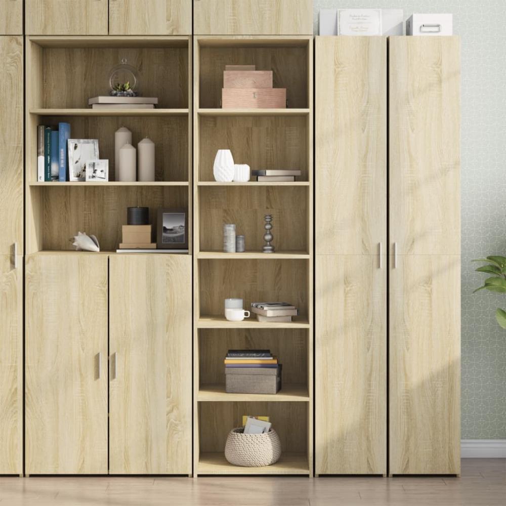 vidaXL Highboard Sonoma-Eiche 50x41x185 cm Holzwerkstoff 3281682 Bild 1