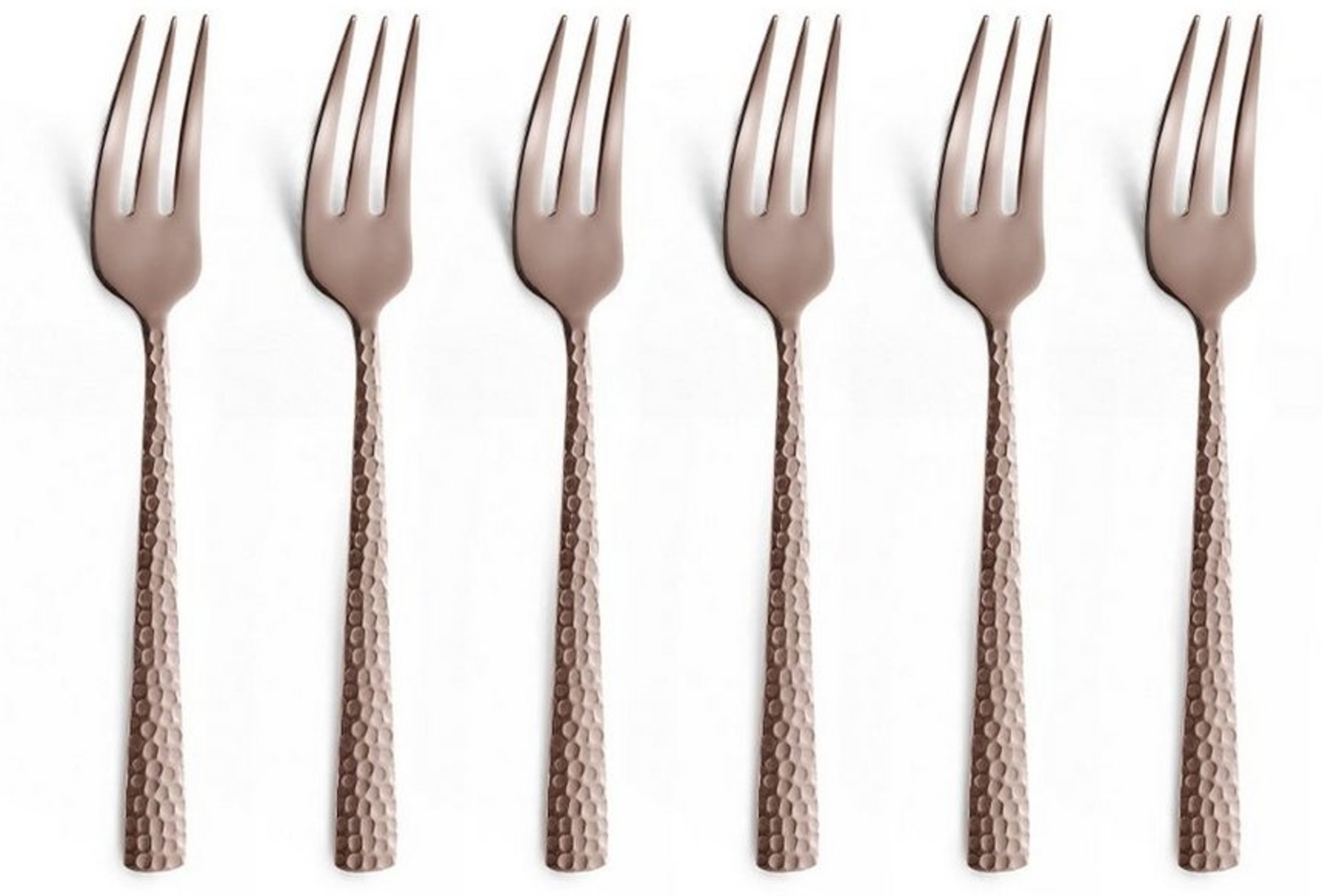 Besteck-Serie Felicity rosegold - 6er-Set Kuchengabeln Felicity rosegold Bild 1