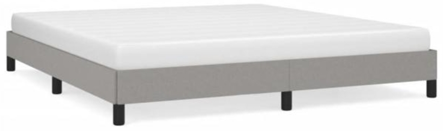 Bettgestell Hellgrau 180×200 cm Stoff [346736] Bild 1