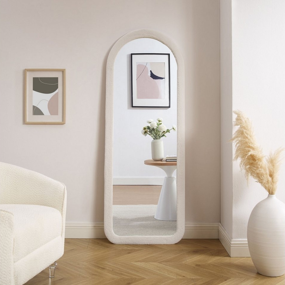 Spiegel Kunstfell Beige 60x160 cm Bild 1