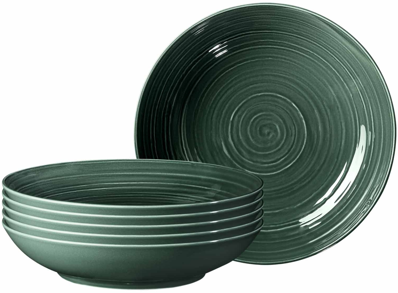 Seltmann Weiden Terra Pastateller ø 26 cm moosgrün 6er Set Bild 1