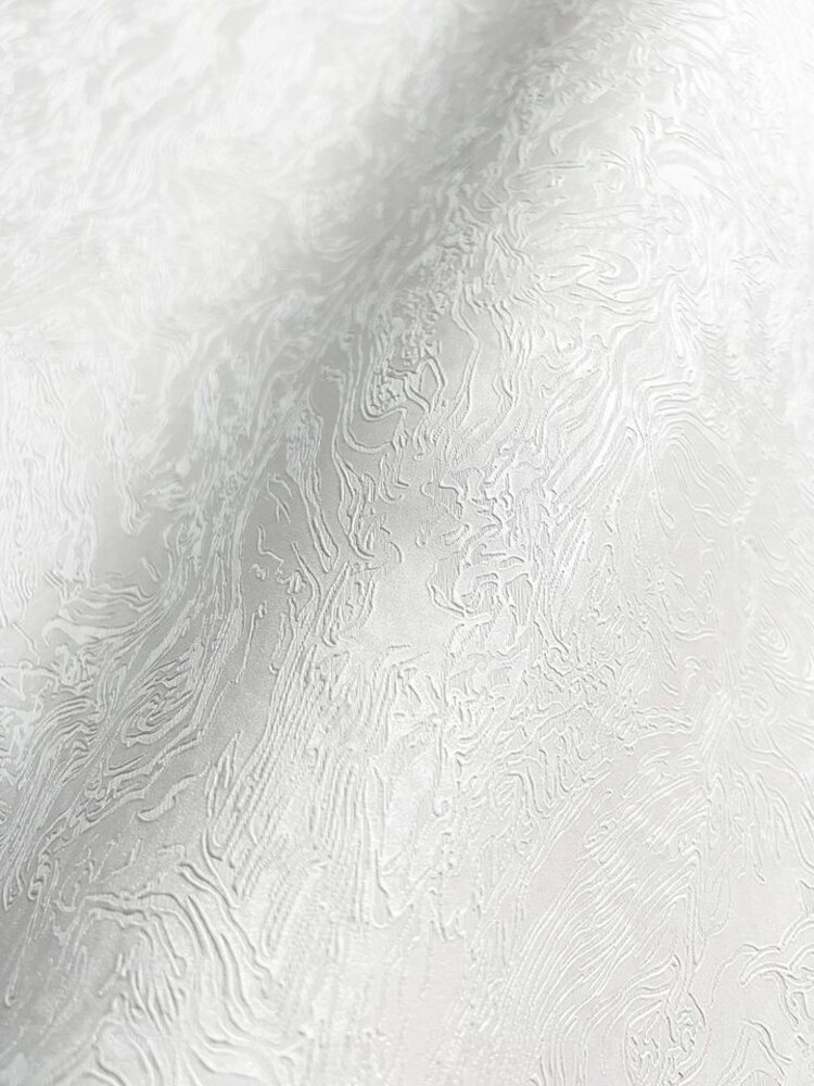 Newroom Vliestapete, Weiß Tapete Modern Muster - Mustertapete Glamour Creme Natur 3D Optik Uni Struktur Motiv für Schlafzimmer Wohnzimmer Küche, Mustertapete, Glamour Bild 1