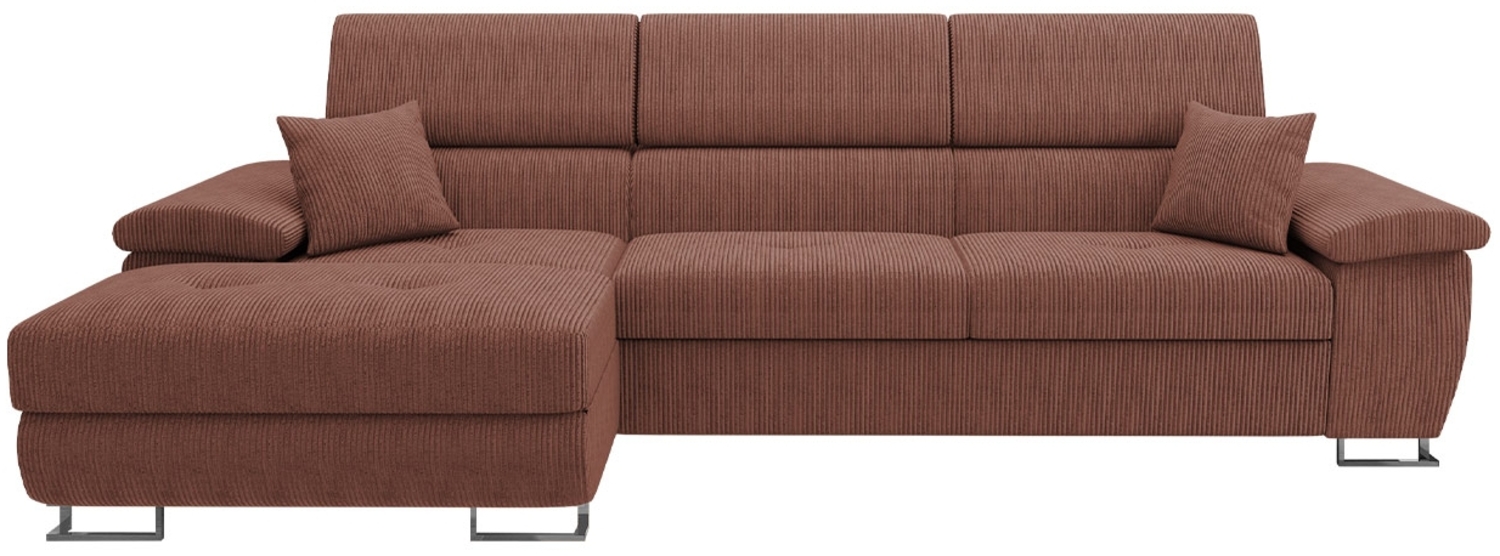 Ecksofa Cotere Mini Cord (Farbe: Poso 29, Seite: Links) Bild 1