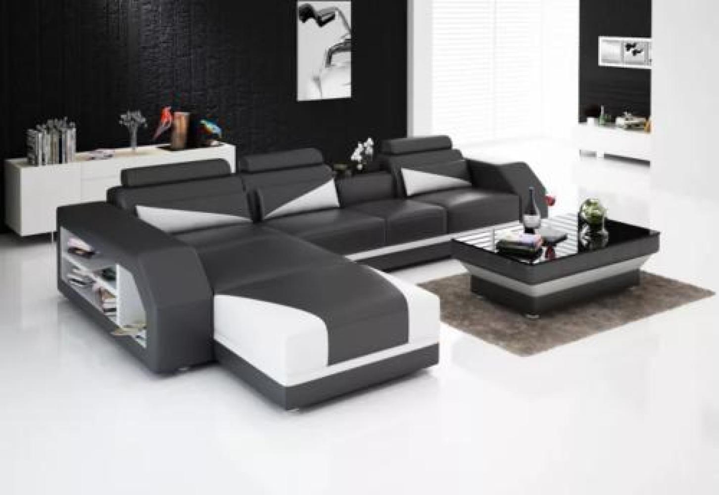 Ecksofa Polster Designer-Sofa Modernes Sofa Ledersofa Ecksofa L-Form Bild 1