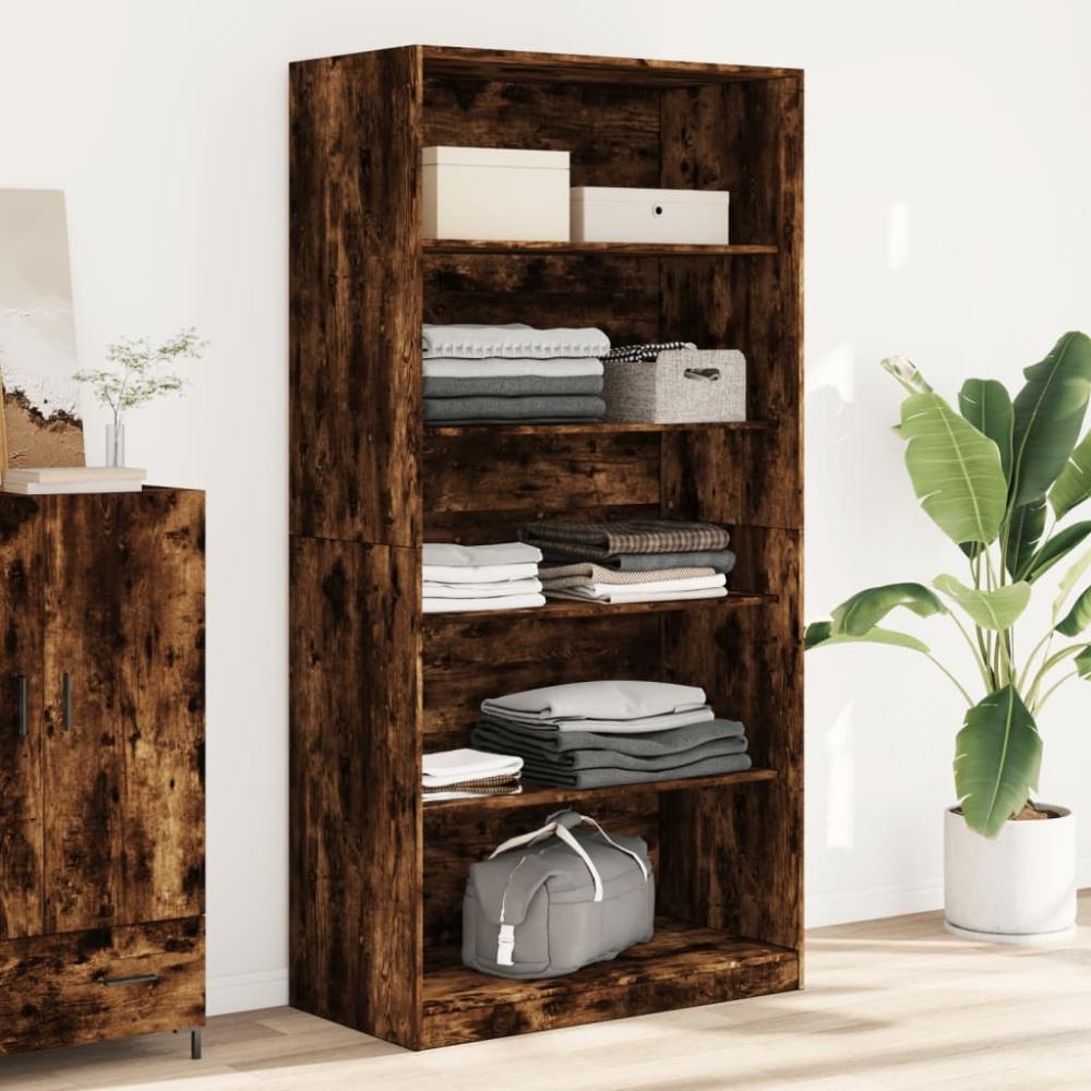 vidaXL Kleiderschrank Räuchereiche 100x50x200 cm Holzwerkstoff 3307733 Bild 1