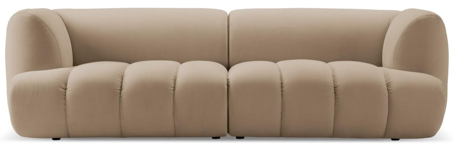 Micadoni Modulares Sofa Harry 3-Sitzer Samtstoff Sand Bild 1