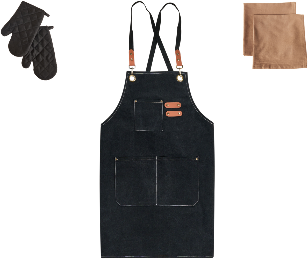 Küchentextilien Set RAPHANUS Schwarz Bild 1