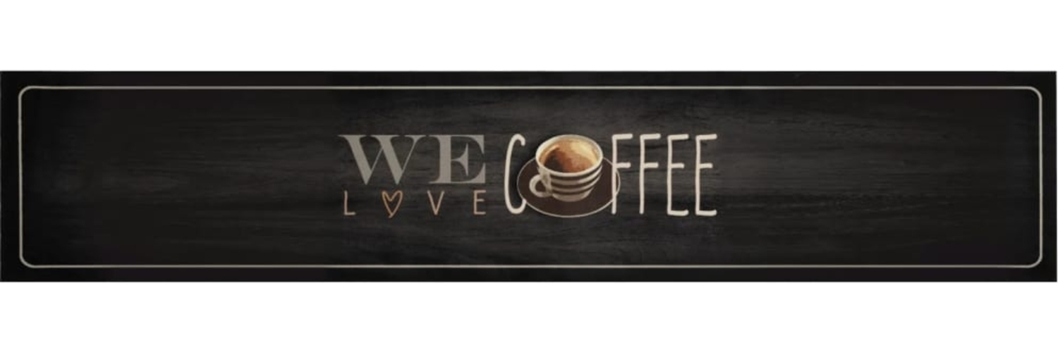 vidaXL Küchenteppich Waschbar Kaffee 60x300 cm Samt 4005592 Bild 1