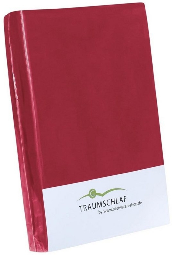 TRAUMSCHLAF Spannbettlaken Jersey-Elasthan Stretch, Jersey, Gummizug: Rundumgummi, (1 Stück), auch für hohe Matratzen Bild 1